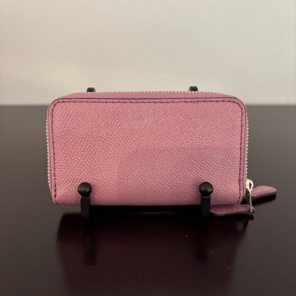 Coach Light Purple Small Double Zipper Card Case - Picture 4 of 9